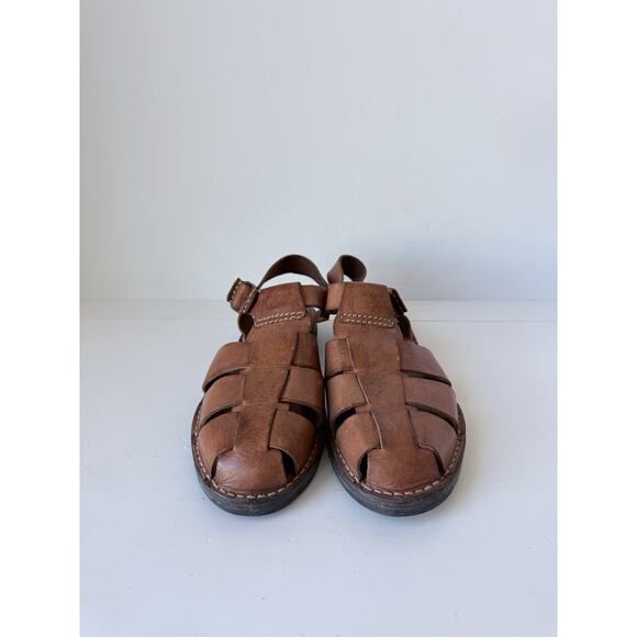 COLE HAAN FISHERMAN Sandals Women's Size 11 AA Brown Shoes 100% Leather Brazil - Picture 4 of 10